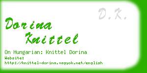 dorina knittel business card